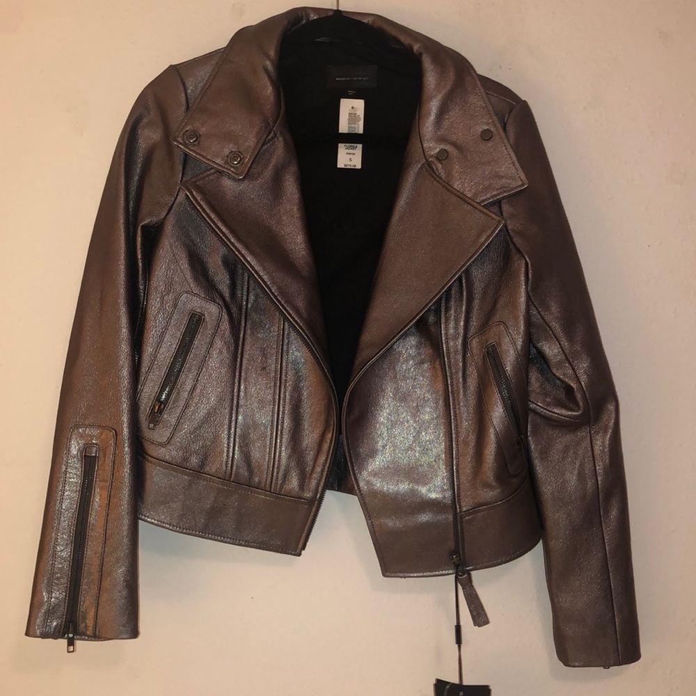 Mackage metallic leather jacket